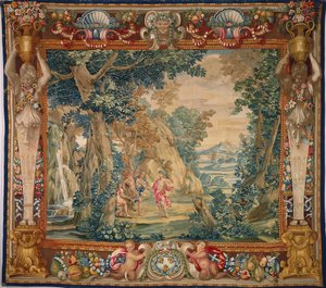 Apollo e i suoi attendenti scuoiano Marsia